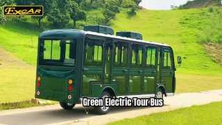 D-G14FB Groene elektrische sightseeingbus